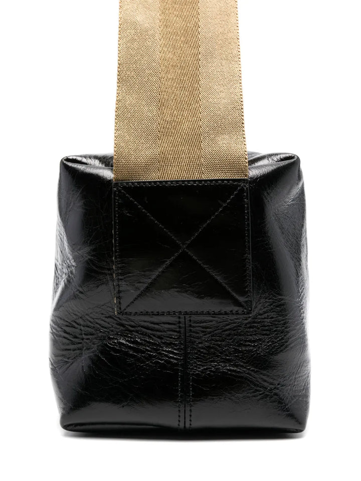 Uma Wang Logo Debossed Shoulder Bag — Same as shown — Size One Size — Top View