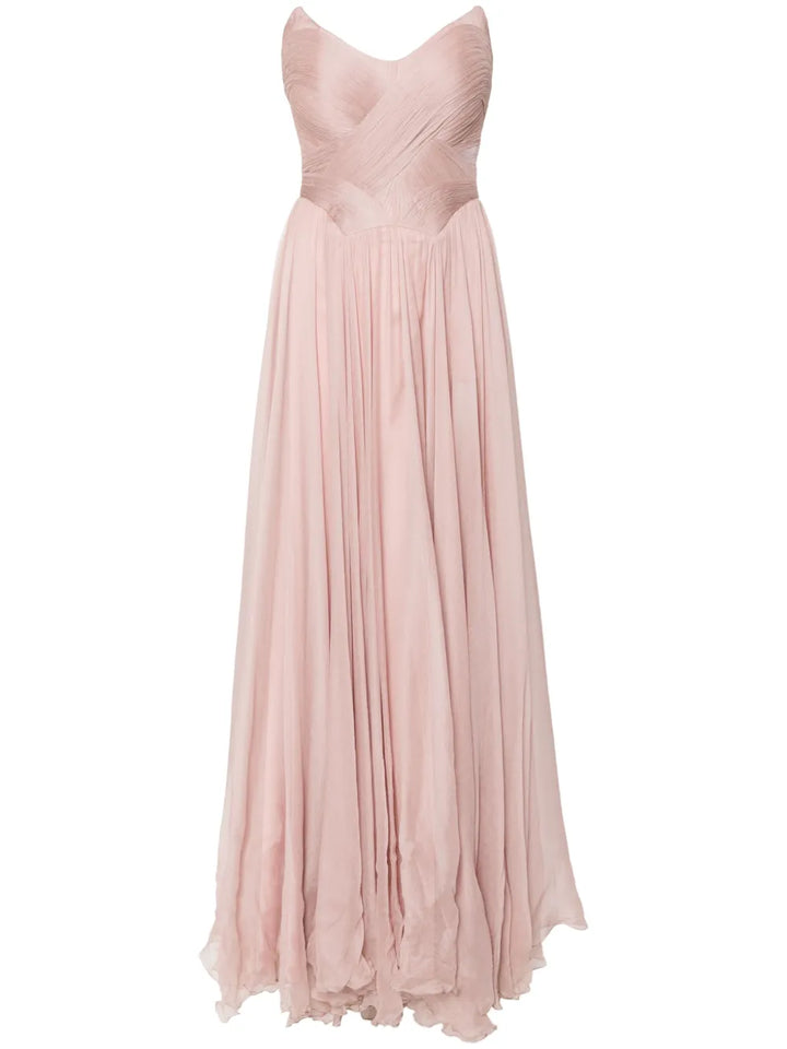 Iris Serban Perl Gown — Pink — Size XS — Front View