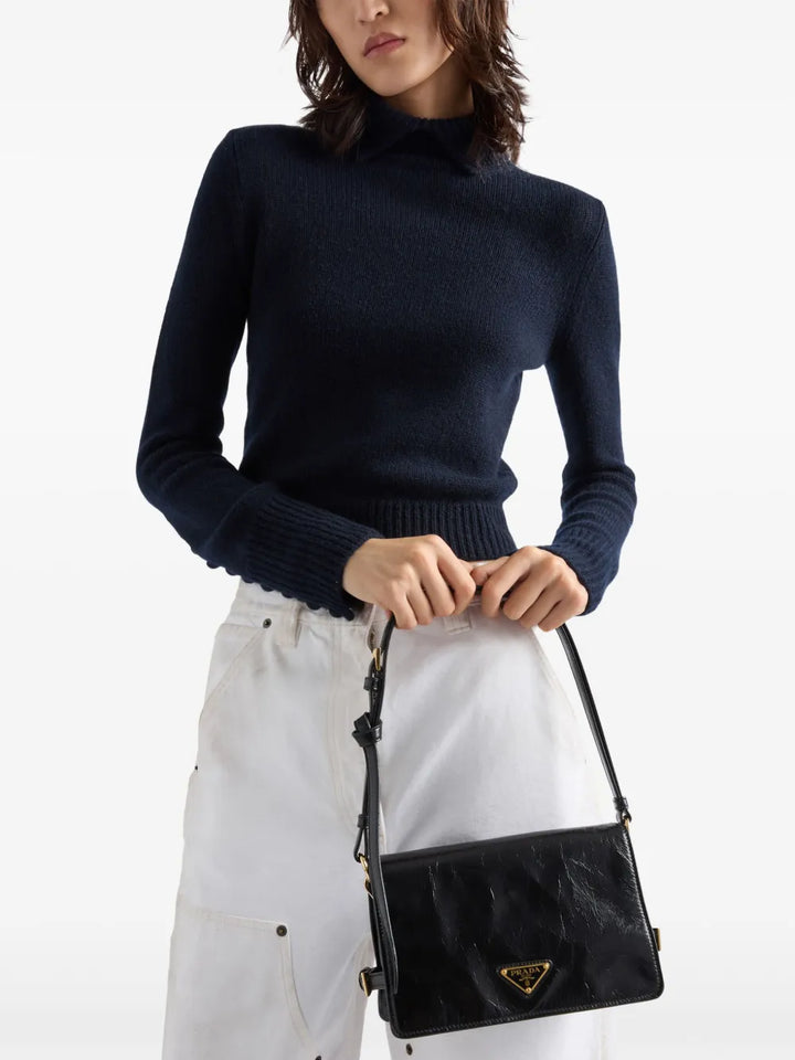 Prada Leather Shoulder Bag — Same as shown — Size One Size — Back View