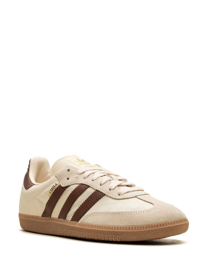 adidas Samba Og Cream White/Preloved Brown Sneakers — Cream White/Brown — Size US M 11.5 - US W 13 — Side View