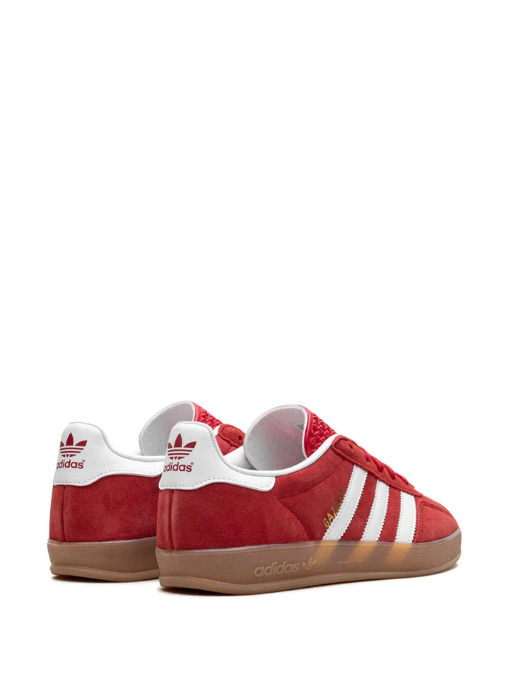 adidas Gazelle Indoor Better Scarlet Sneakers — Red — Size US M 3.5 - US W 5 — Back View