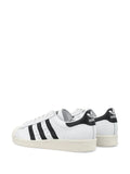 adidas Superstar 82 Low-Top Sneakers — Black/White — Size US M 4 - US W 5.5 — Back View