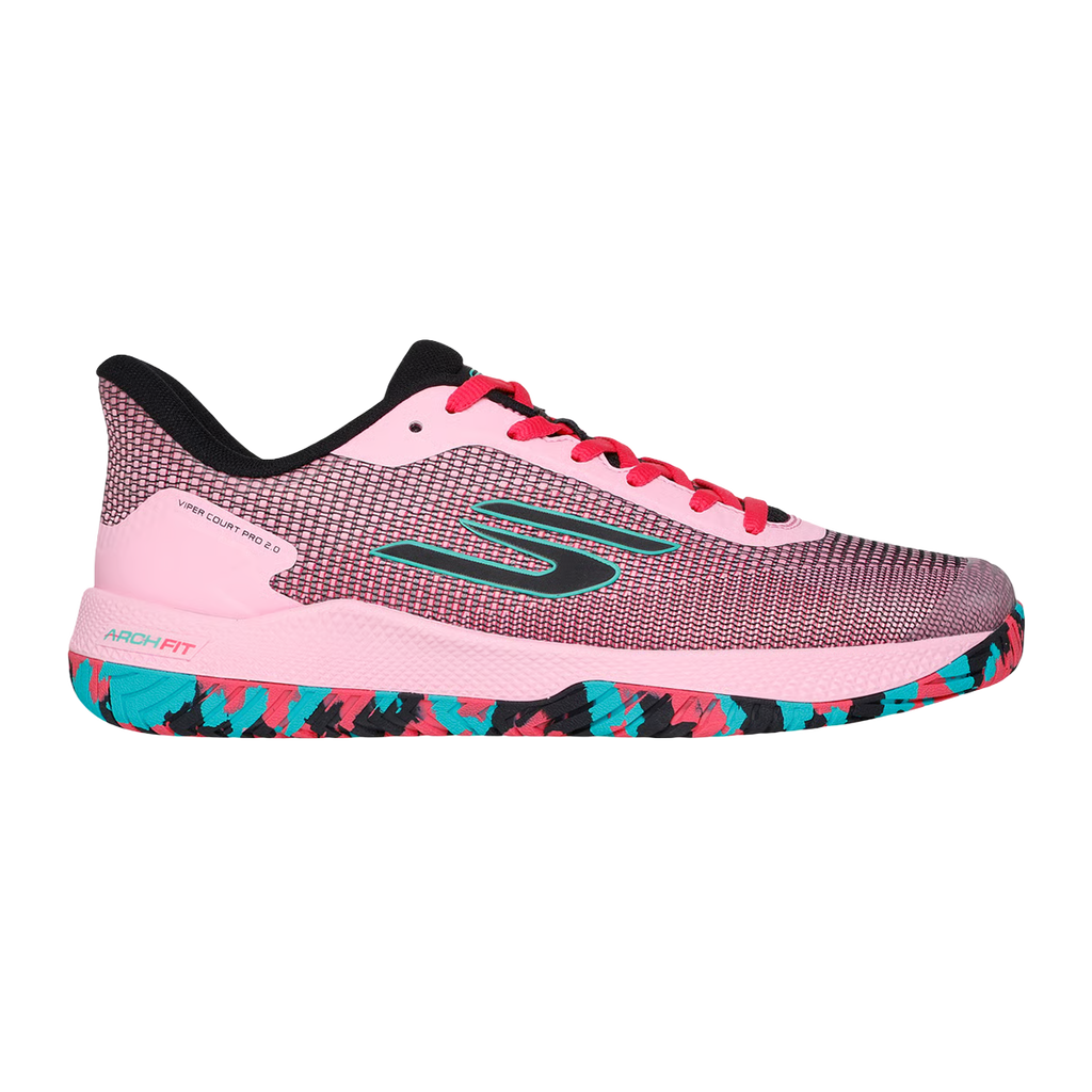 Skechers Viper Court Pro 2.0 — Black Multi — Size D — Width 9 — Detail View