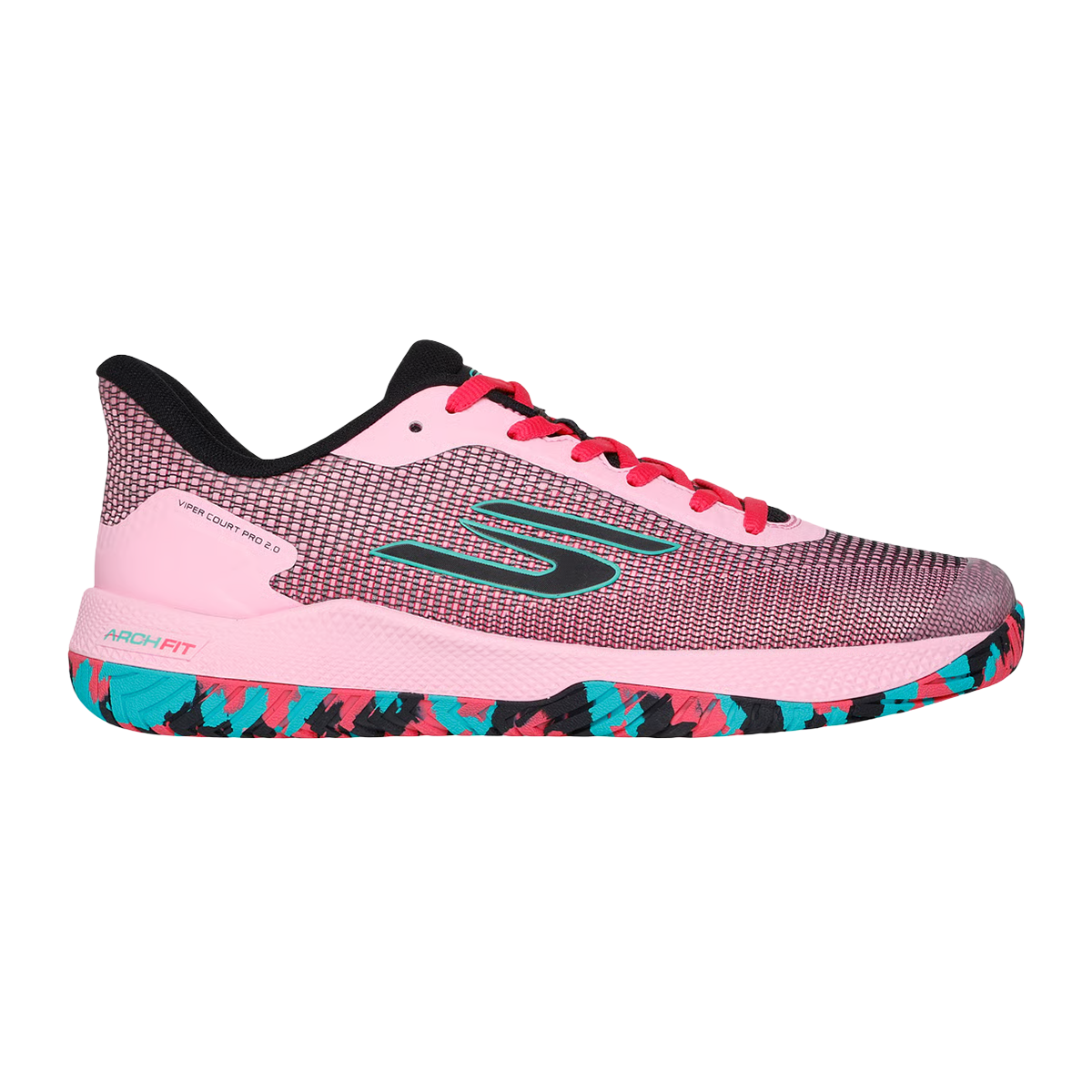 Skechers Viper Court Pro 2.0 — Black Multi — Size D — Width 9 — Detail View