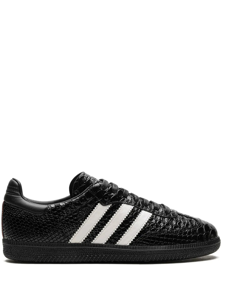 adidas Samba Og Made In Italy - Black Croc Sneakers — Black — Size US M 11 - US W 12.5 — Front View