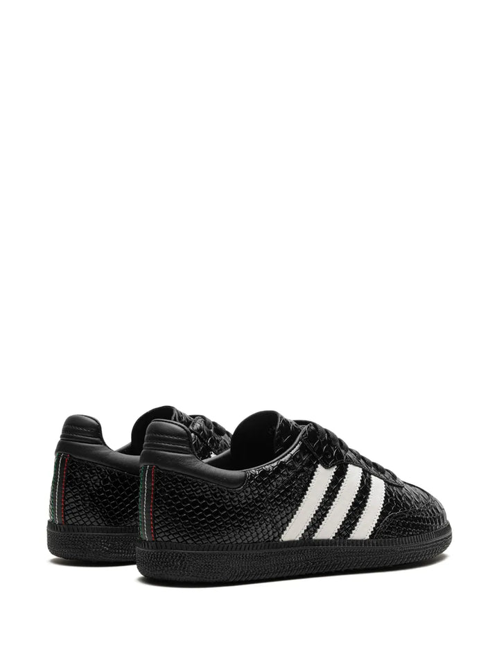 adidas Samba Og Made In Italy - Black Croc Sneakers — Black — Size US M 11 - US W 12.5 — Back View