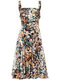 Agua By Agua Bendita Bocaccio Dress — Black/ Red — Size XS — Front View