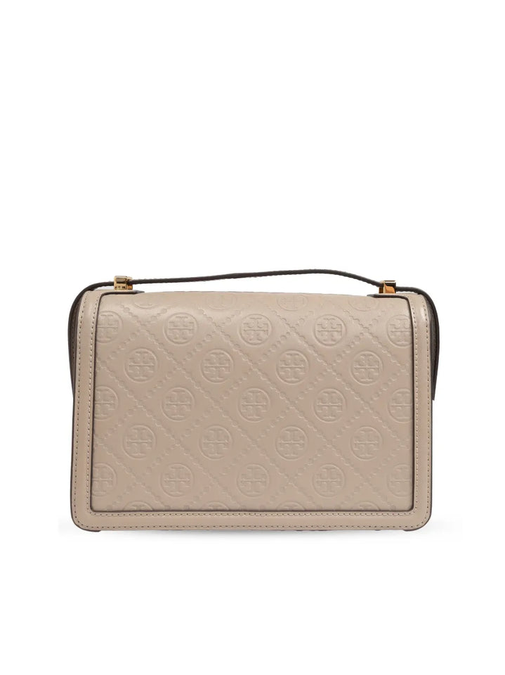 Tory Burch T Monogram Leather Shoulder Bag — Same as shown — Size One Size — Back View