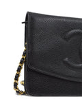 Chanel Pre Owned 2000 Cc Stitch Wallet On Chain — Same as shown — Size One Size — Back View