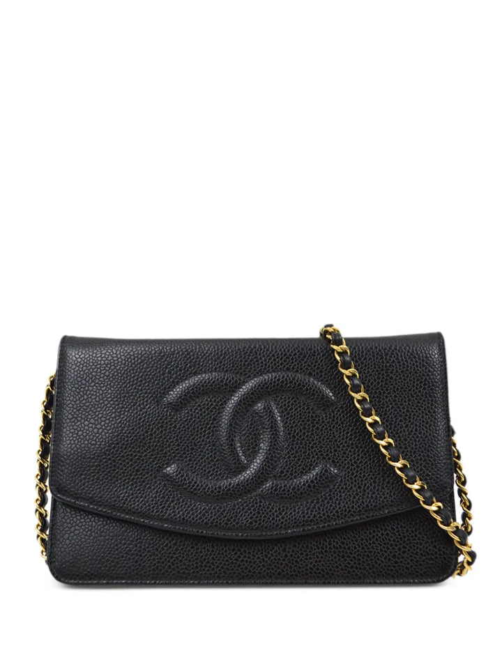 Chanel Pre Owned 2000 Cc Stitch Wallet On Chain — Same as shown — Size One Size — Front View