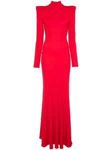 Vpm Atelier Irma Maxi Dress — Red — Size XS — Front View