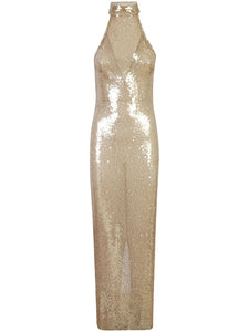 The New Arrivals Ilkyaz Ozel Mariacarla Midi Dress — Beige — Size XS — Front View