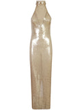 The New Arrivals Ilkyaz Ozel Mariacarla Midi Dress — Beige — Size XS — Front View
