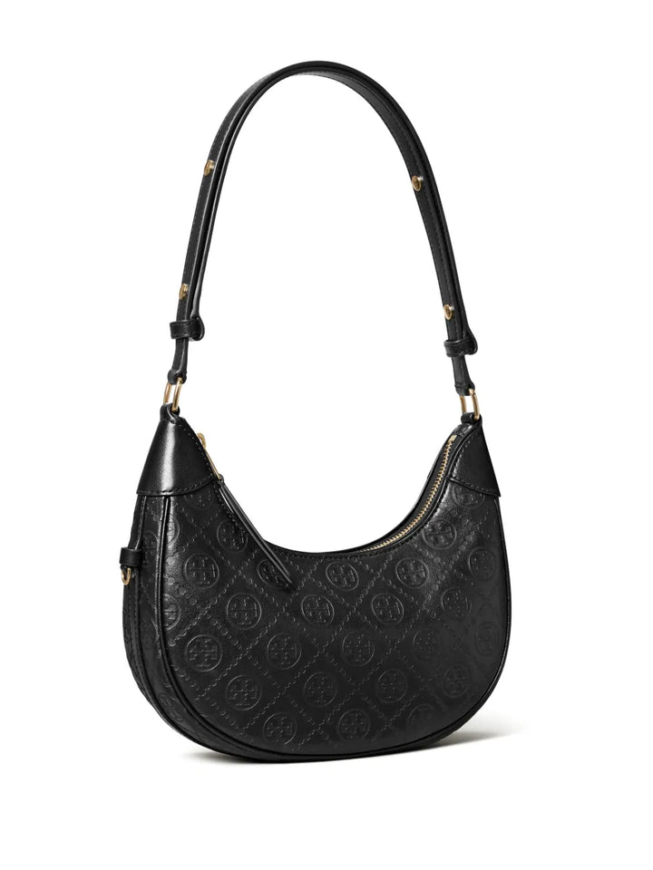 Tory Burch T Monogram Crescent Shoulder Bag — Same as shown — Size One Size — Back View
