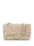Chanel Pre Owned 2004 2005 Medium Classic Tweed Double Flap Shoulder Bag — Same as shown — Size One Size — Front View