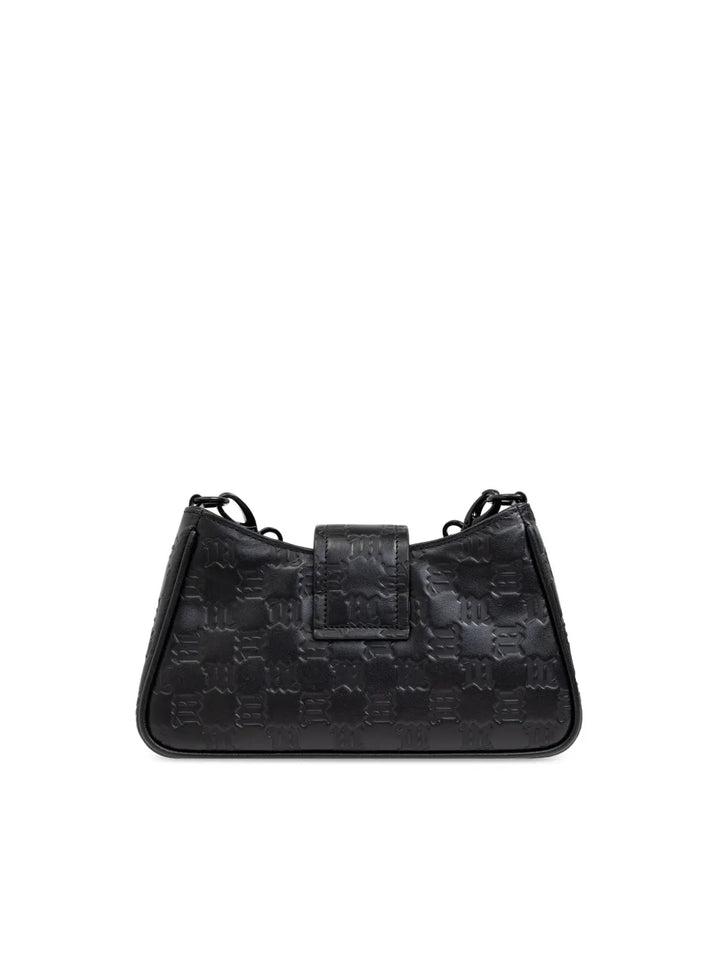 Misbhv Embossed Leather Shoulder Bag — Same as shown — Size One Size — Back View