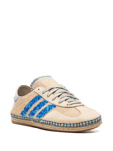 adidas X Clot Gazelle Linen Khaki/Light Blue Sneakers — Khaki/Light Blue — Size US M 10 - US W 11.5 — Detail View