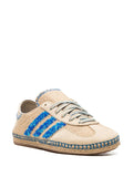 adidas X Clot Gazelle Linen Khaki/Light Blue Sneakers — Khaki/Light Blue — Size US M 10 - US W 11.5 — Side View