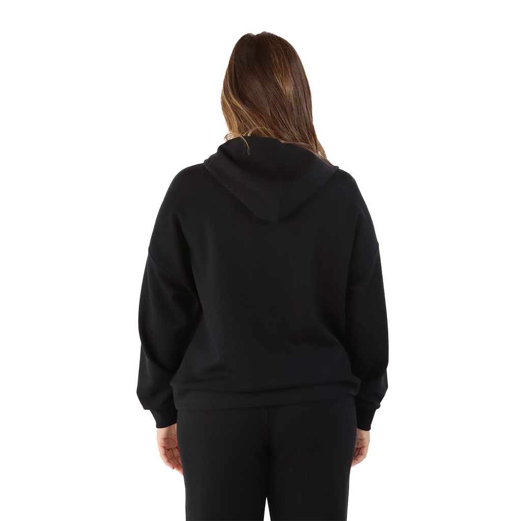 F2R Softlite Pull Over W Hoodie — Black — Size XSmall — Back View