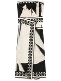 Johanna Ortiz Sailboats Pontoon Afternoon Midi Dress — Same as shown — Size XS — Front View