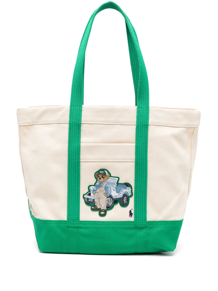 Polo Ralph Lauren Medium Polo Bear Tote Bag — Same as shown — Size One Size — Front View