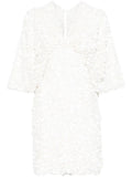 Rotate Birger Christensen Wide Sleeve Mini Dress — White — Size XS — Front View