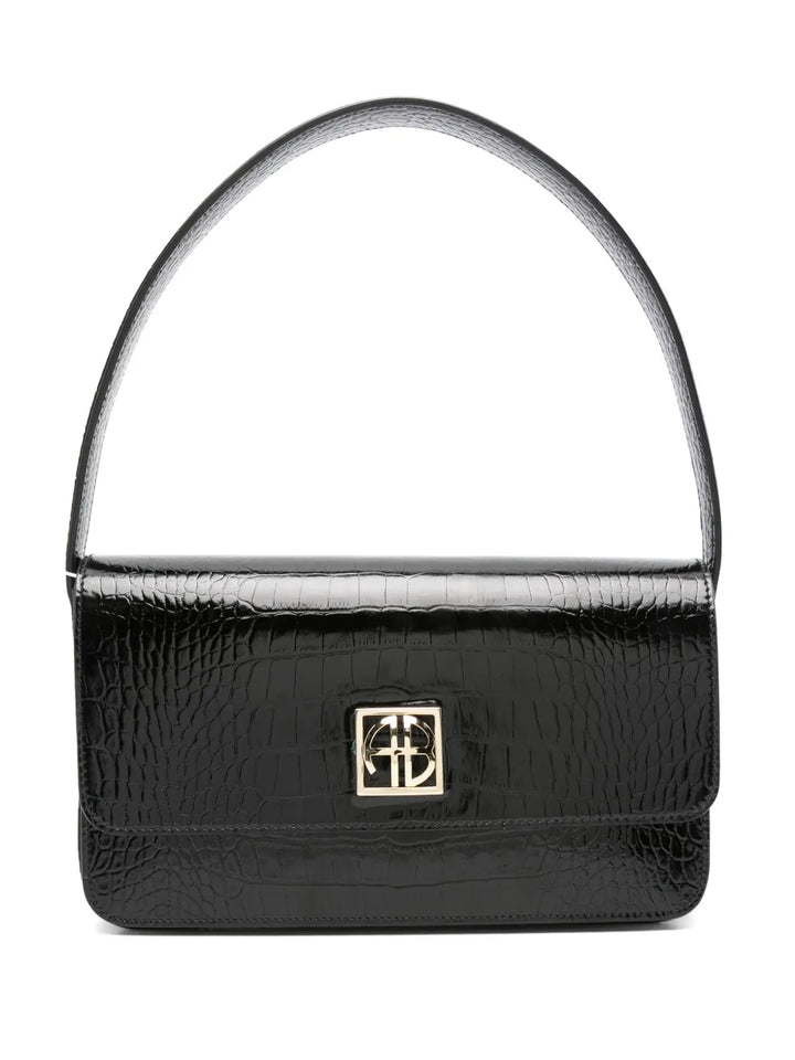 Anine Bing Leather Shoulder Bag — Same as shown — Size One Size — Front View