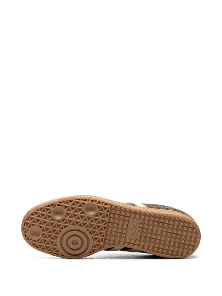 adidas Samba Og Tweed Pack Dark Brown/Cream White/Gum Sneakers — Brown/Beige — Size US M 8.5 - US W 10 — Top View