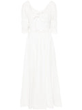 Doen Ischia Midi Dress — White — Size S — Front View