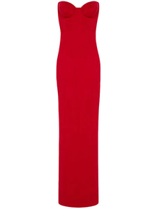 The New Arrivals Ilkyaz Ozel Rochelle Dress — Red — Size XS — Front View
