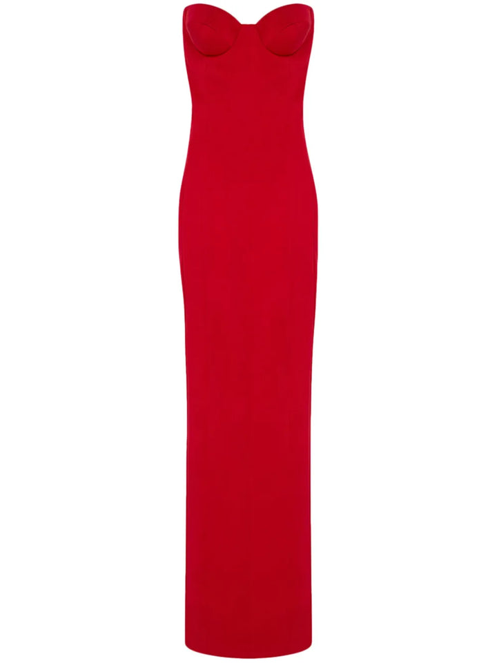 The New Arrivals Ilkyaz Ozel Rochelle Dress — Red — Size XS — Front View