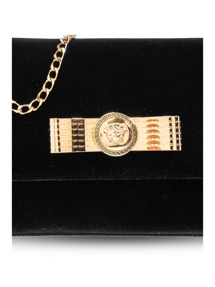 Versace Medusa Head Velvet Shoulder Bag — Same as shown — Size One Size — Lifestyle View