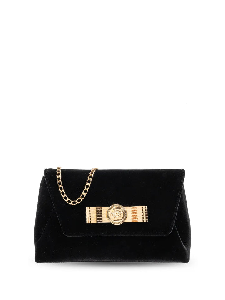 Versace Medusa Head Velvet Shoulder Bag — Same as shown — Size One Size — Front View