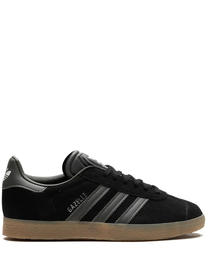 adidas Gazelle Black Sneakers — Black/Grey — Size US M 3.5 - US W 5 — Front View