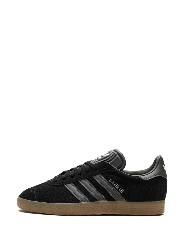 adidas Gazelle Black Sneakers — Black/Grey — Size US M 3.5 - US W 5 — Detail View