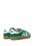 adidas Gazelle Indoor Green Gum Sneakers — Emerald Green/White — Size US M 3.5 - US W 5 — Back View