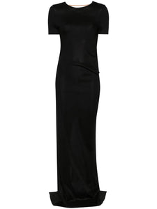 Tom Ford Open Back Gown — Black — Size XS — Front View