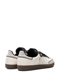 adidas Samba Og D? De Los Muertos - White Sneakers — Off-White/Black/Orange — Size US M 11.5 - US W 13 — Back View