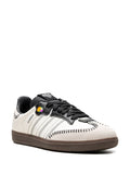 adidas Samba Og D? De Los Muertos - White Sneakers — Off-White/Black/Orange — Size US M 11.5 - US W 13 — Side View