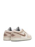 Air Jordan 1 Low Light Brown Sneakers — Beige — Size US M 10.5 - US W 12 — Back View