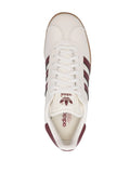 adidas Gazelle Sneakers — White/Bordeaux Red — Size US M 4 - US W 5.5 — Top View