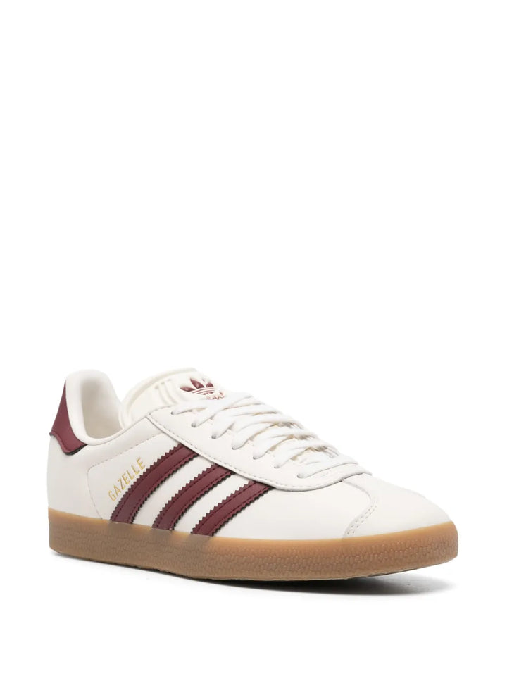adidas Gazelle Sneakers — White/Bordeaux Red — Size US M 4 - US W 5.5 — Side View