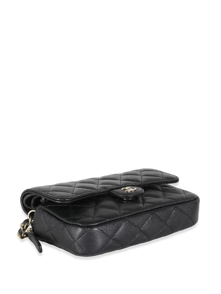 Chanel Pre Owned Diamond Quilted Phone Holder — Same as shown — Size One Size — Detail View