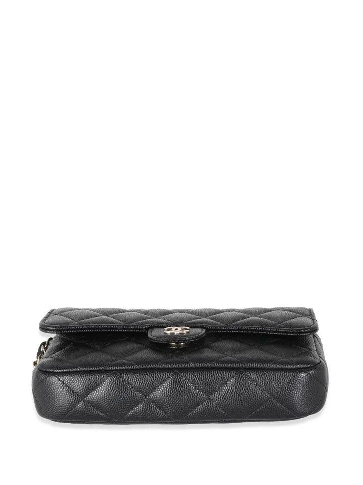 Chanel Pre Owned Diamond Quilted Phone Holder — Same as shown — Size One Size — Lifestyle View