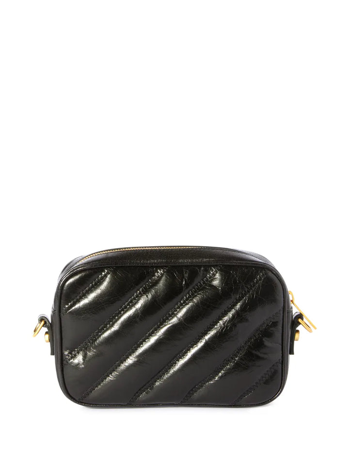 Off White Quilted Camera Bag — Same as shown — Size One Size — Back View