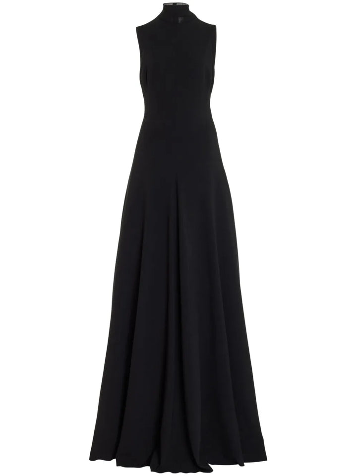 Brandon Maxwell Aurora Maxi Dress — Black — Size XS — Front View