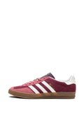 adidas Gazelle Indoor Maroon Sneakers — Burgundy — Size US M 3.5 - US W 5 — Detail View