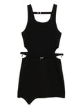 Heliot Emil Xerces Jersey Dress — Black — Size XS — Front View