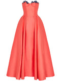 Sabina Bilenko Mariastella Gown — Orange — Size XS — Front View