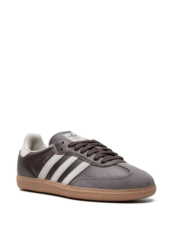 adidas Samba Og Brown/Putty Grey Sneakers — Brown — Size US M 9.5 - US W 11 — Side View